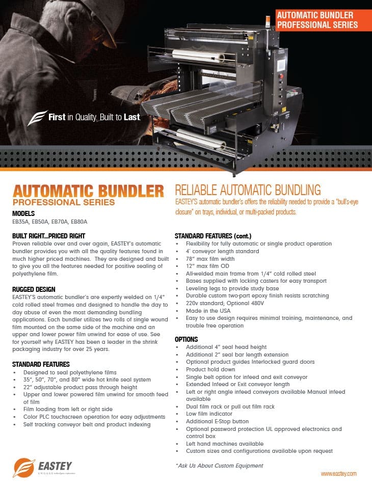Automatic bundler brochure