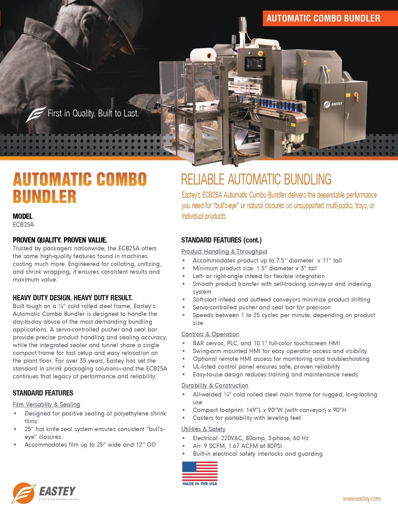 ECB25A Automatic Combo Bundler
